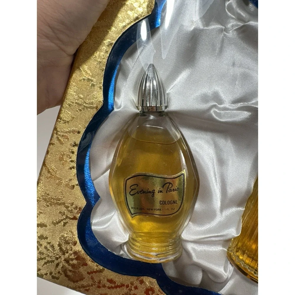 Vintage Evening in‎ Paris Bourjois Set Of 2 Cologne & Spray Perfume In Gift Box